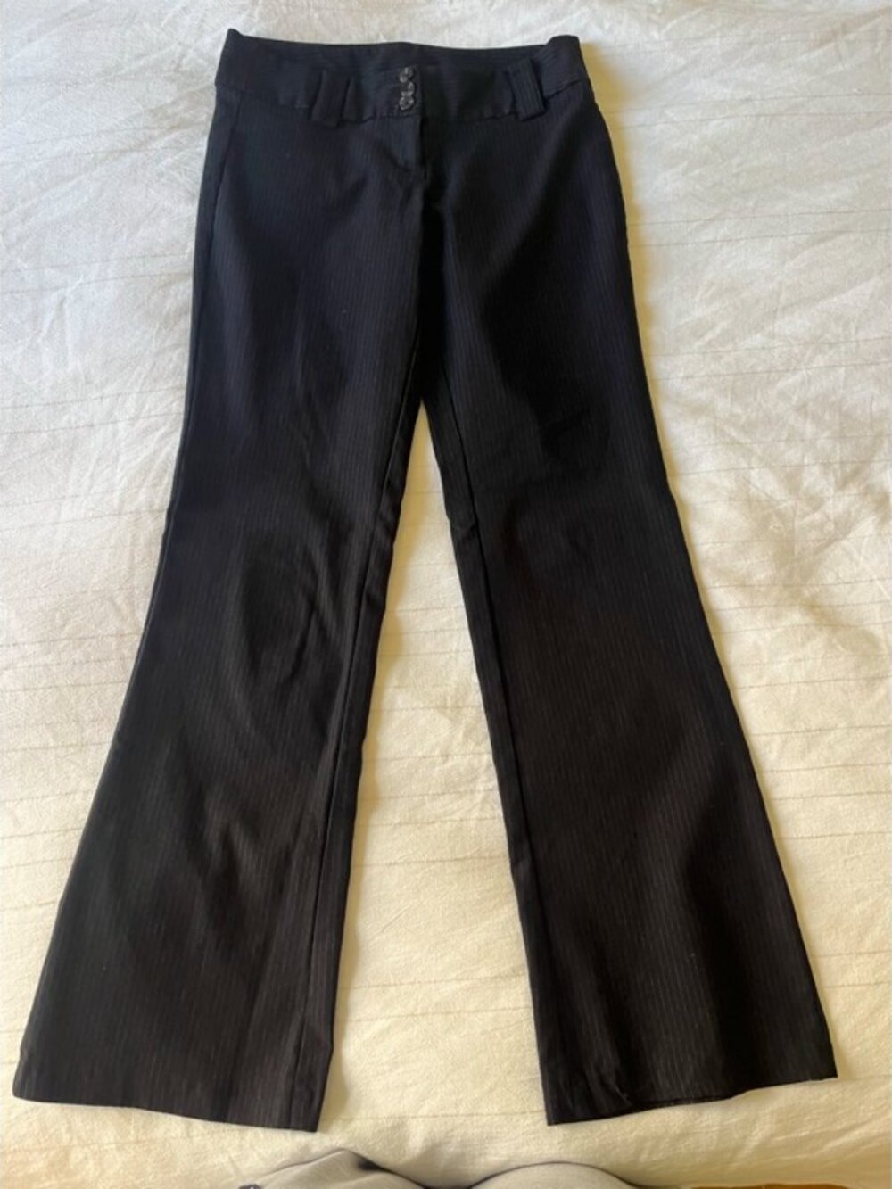 Forever 21 Black Striped Trousers